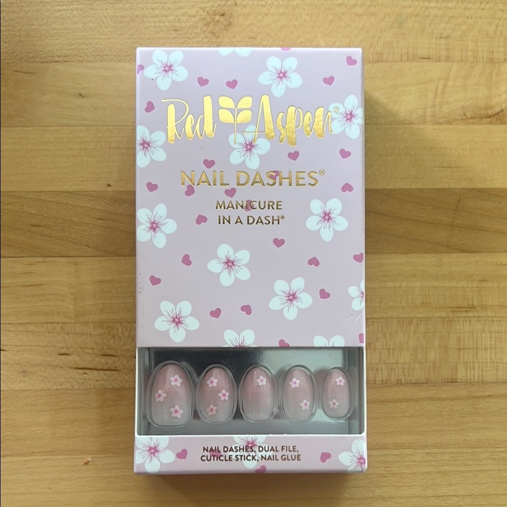 Pink Nail Dashes